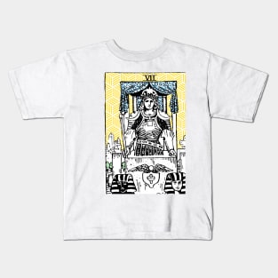 The Chariot - A Geometric Tarot Print Kids T-Shirt